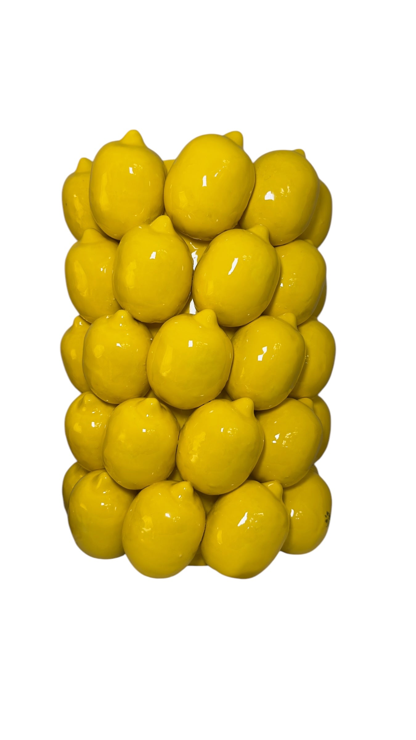 Vaso Grande con Limoni in Ceramica di Capodimonte – Gli Alberelli