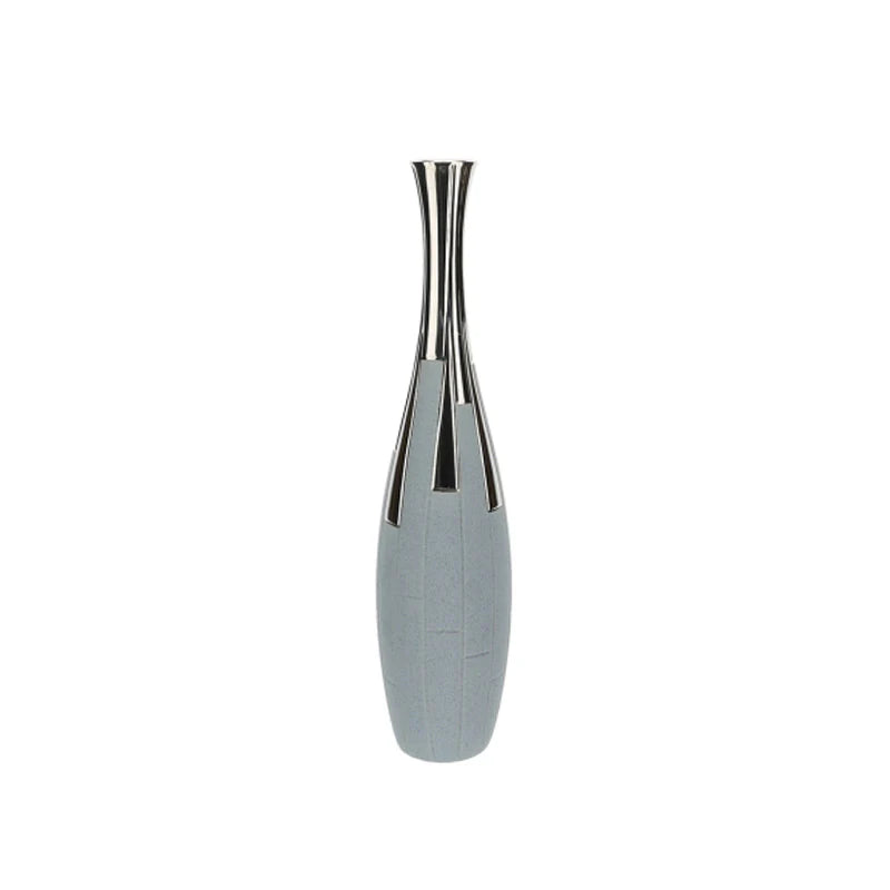 Vaso Gres Atlas Grigio Blu 14X60cm Hervit