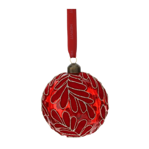 SFERA VETRO SOFFIATO DIA 10CM ROSSA - HERVIT