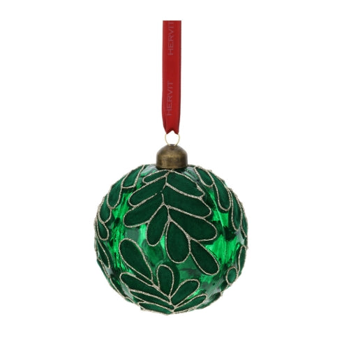 SFERA VETRO SOFFIATO DIA 10 CM VERDE - HERVIT