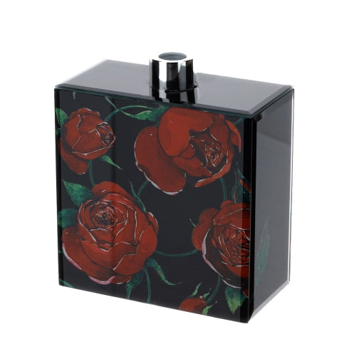 BOTTIGLIA VETRO ROSE BACCARAT 14X7XH14CM - HERVIT