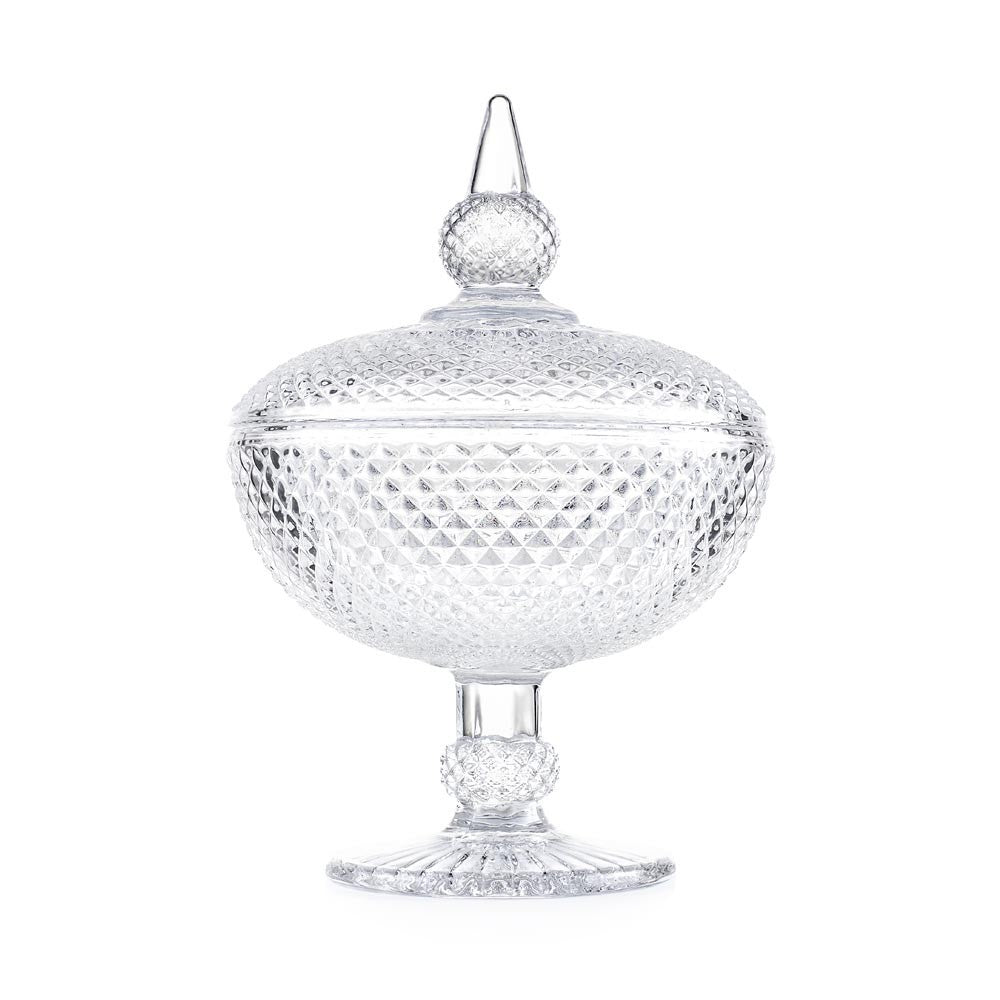 Alzata piccola con coperchio Emò - collezione Eterea