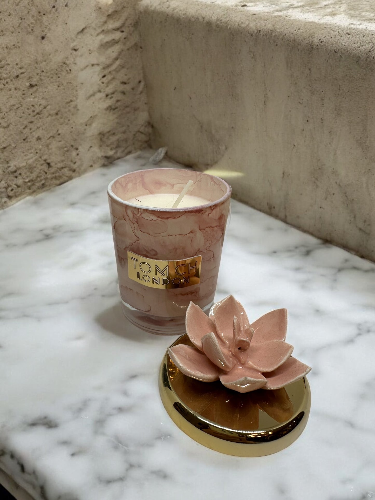 Candela con tappo a fiore piccola - Tom Ch London