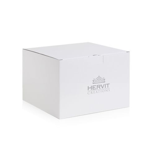 Hervit - Portafrutta in porcellana bianca traforata "Jolie"