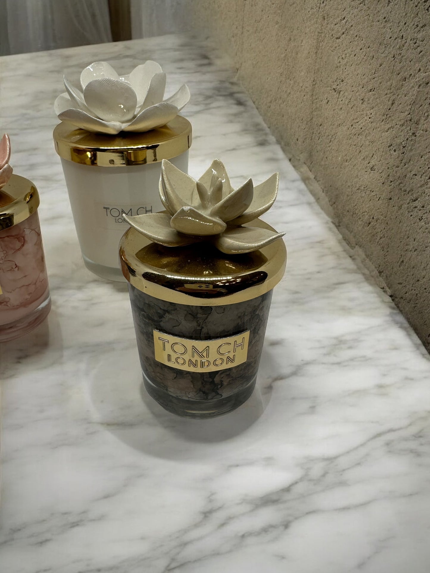 Candela con tappo a fiore piccola - Tom Ch London