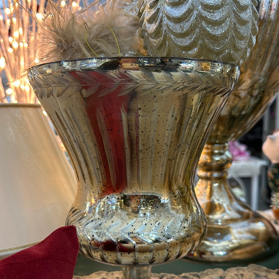 Vaso vetro mercurizzato piccolo