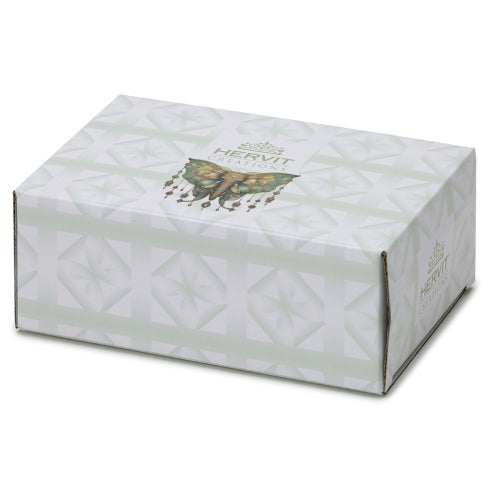 COFANETTO LEGNO/SPECCHIO 15X10X5CM ANIMALGEM ELEFANTE VERDE INT.VELL.NERO C/DIV.S.R.