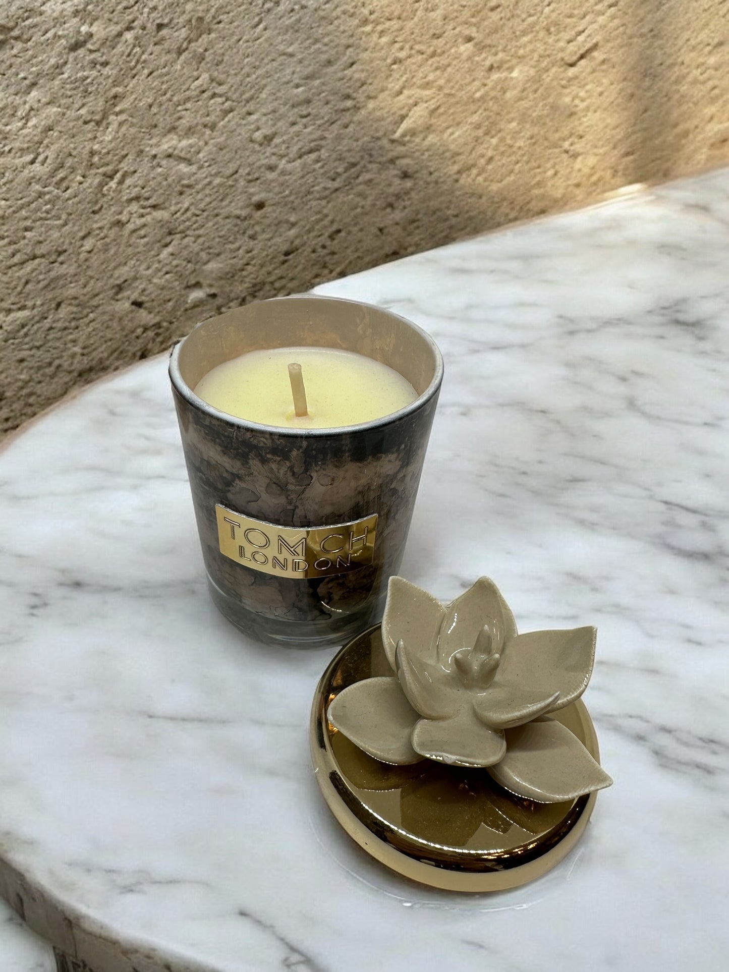Candela con tappo a fiore piccola - Tom Ch London