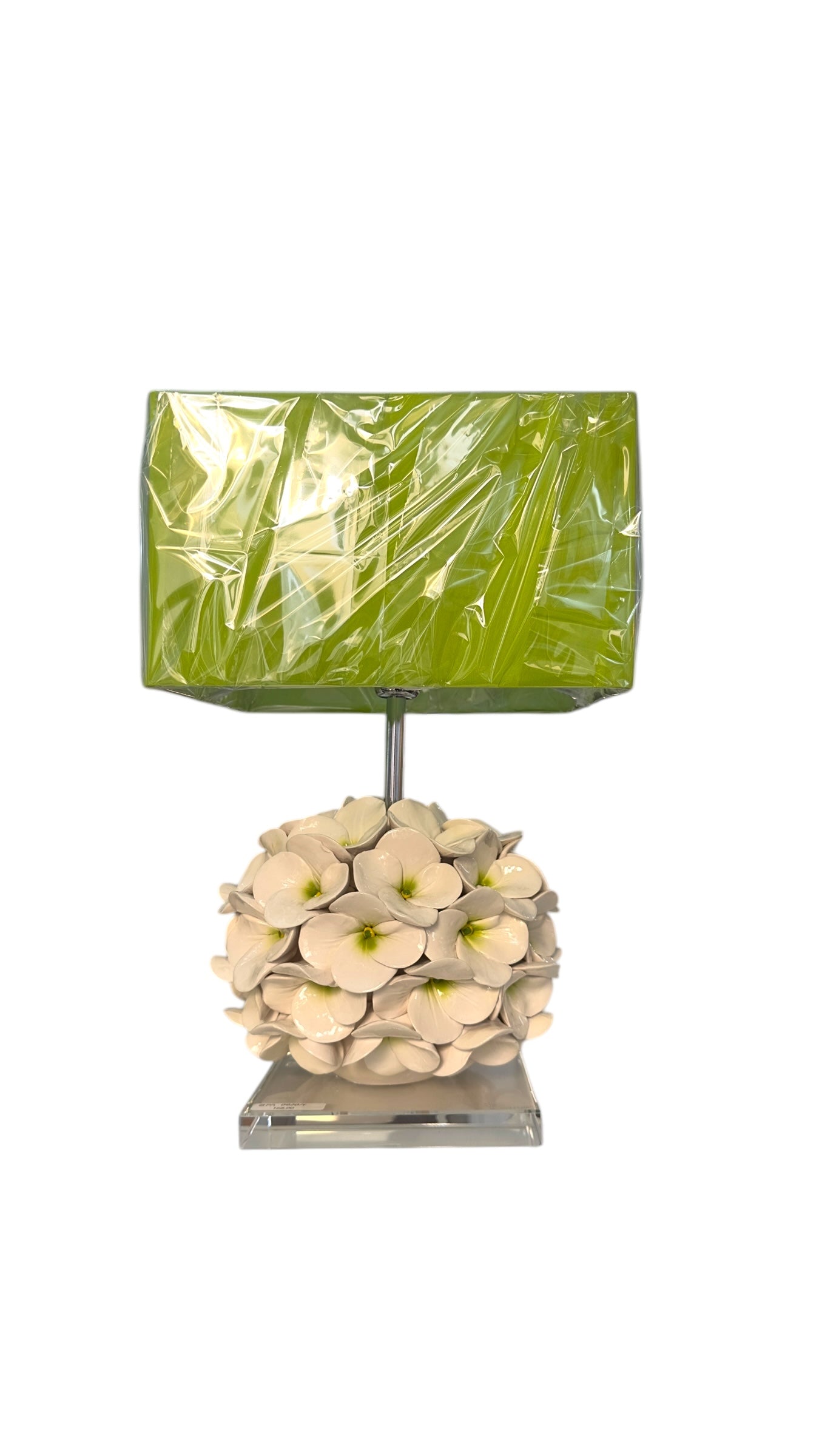Gli Alberelli Lampada Ortensia 23 cm con Base e Paralume Capodimonte - Made in Italy