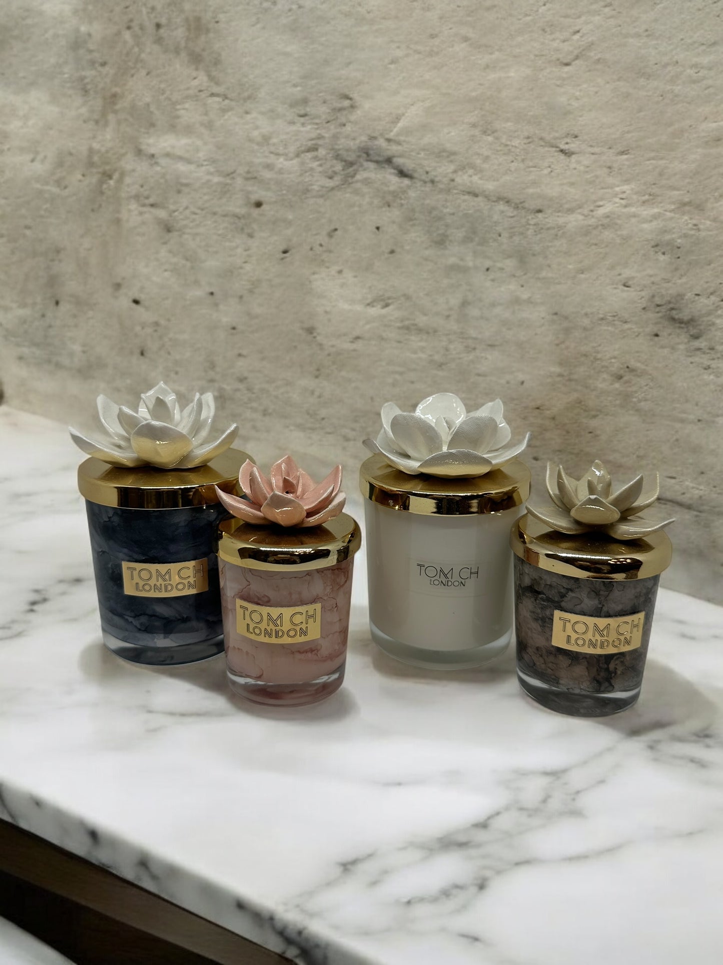 Candela con tappo a fiore piccola - Tom Ch London