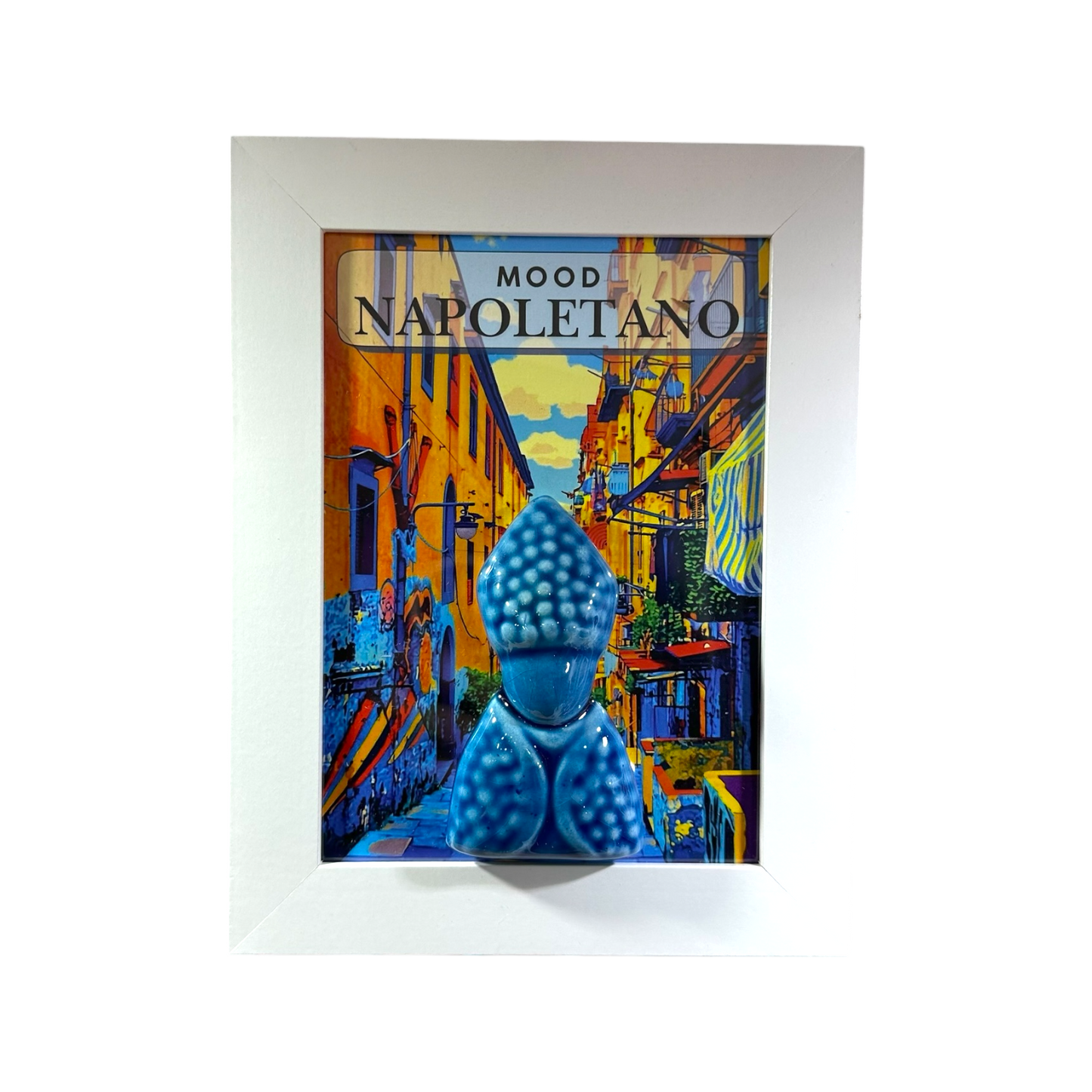 Amagè - quadretto San Gennaro blu