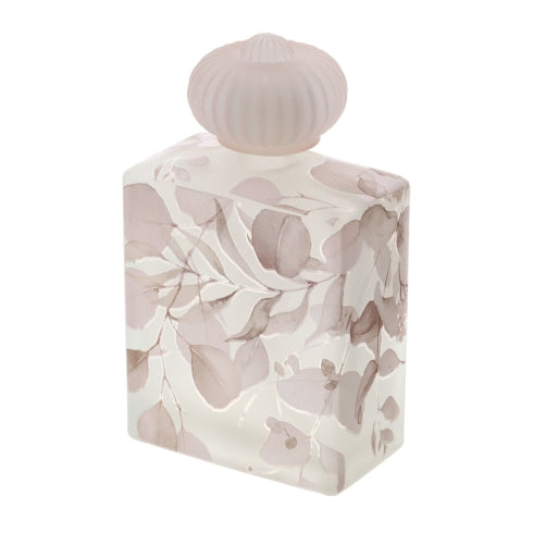 BOTTIGLIA VETRO BOTANIC 10,5X6XH17,5CM 500ML ROSA SATINATO