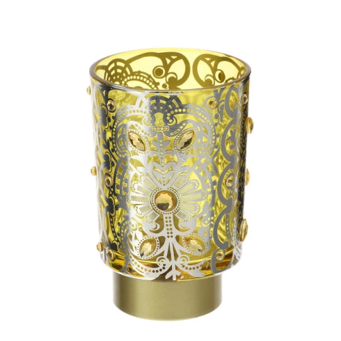 LAMPADA VETRO BISANZIO GIALLO DIA.10X15C