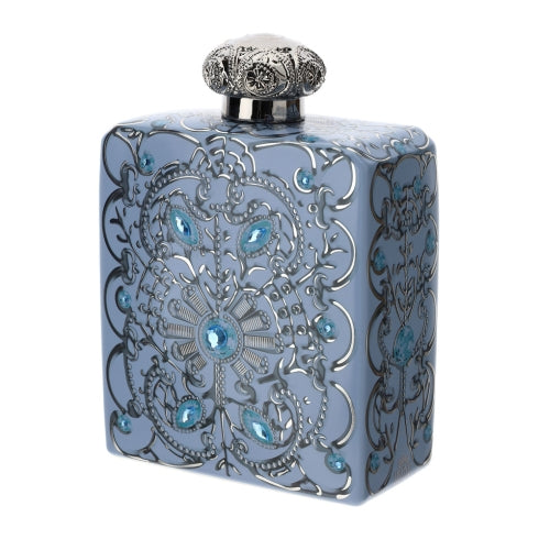 BOTTIGLIA PORC.BYZANTIUM BLU 19X9X27CM