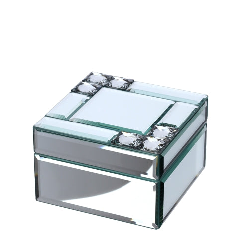 COFANETTO CRISTALLO MIROIR 12X12XH8CM