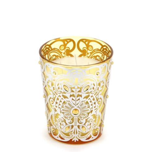 CANDELA VASO VETRO BISANZIO DIA.13XH15,5
