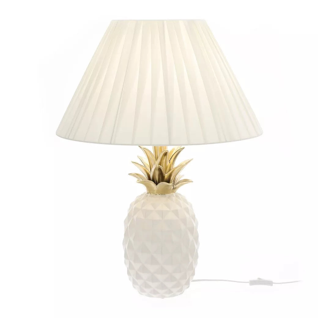 HERVIT ART. 28228 LAMPADA ANANAS GRES BIANCO 90CM