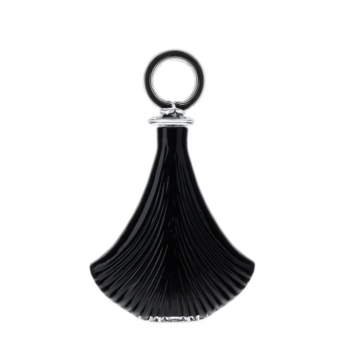 BOTTIGLIA VETRO SHELL NERO 25X10XH40CM - HERVIT