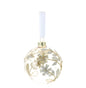 SFERA VETRO SOFF.DIA.8CM AMBRA FIORI ORO
