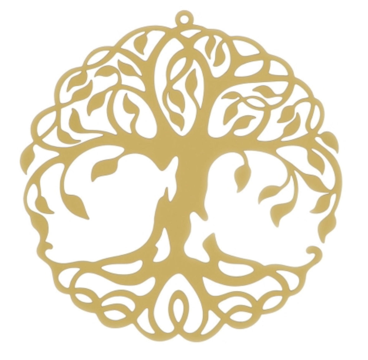 ALBERO DELLA VITA METALLO ORO 12CM APP.