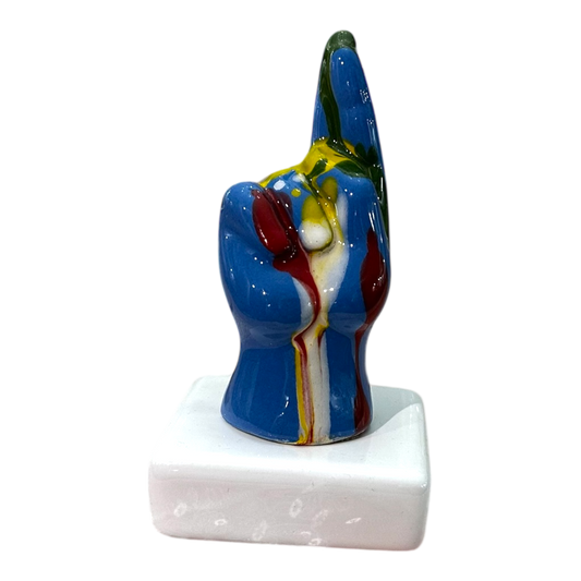 Amagè - Mini mano imbrattata dita incrociate