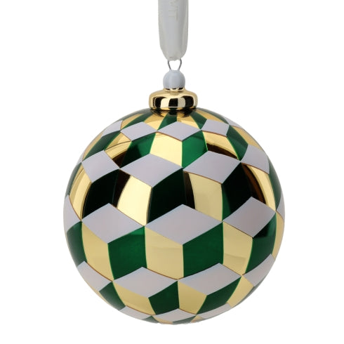 SFERA VETRO BOREALE CUBES DIA 10CM