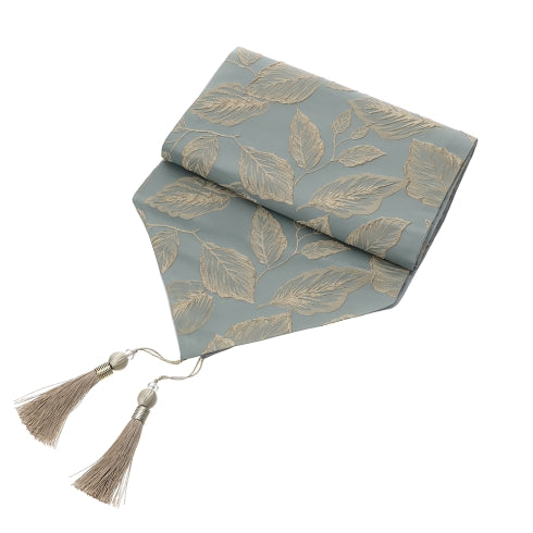 RUNNER FOLIAGE SALVIA/ORO 33X180CM - HERVIT