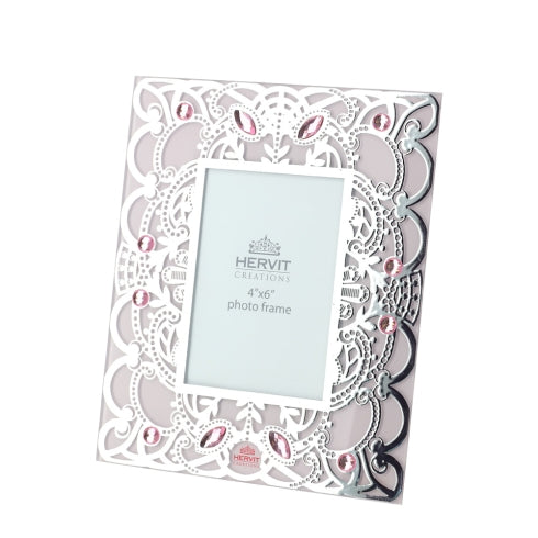 CORNICE VETRO BYZANTIUM ROSA 18X22CM