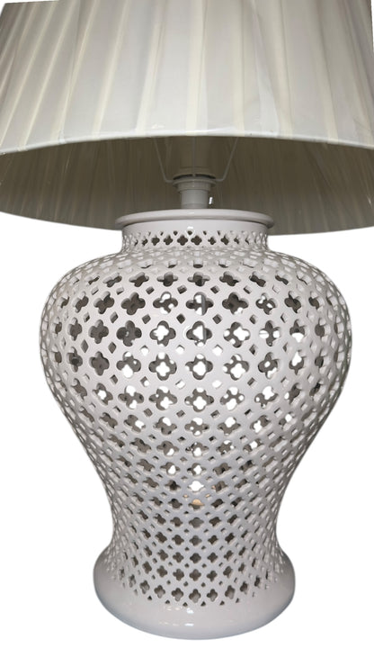 LAMPADA POTICHE PORC.TRAF.40X95CM(H)