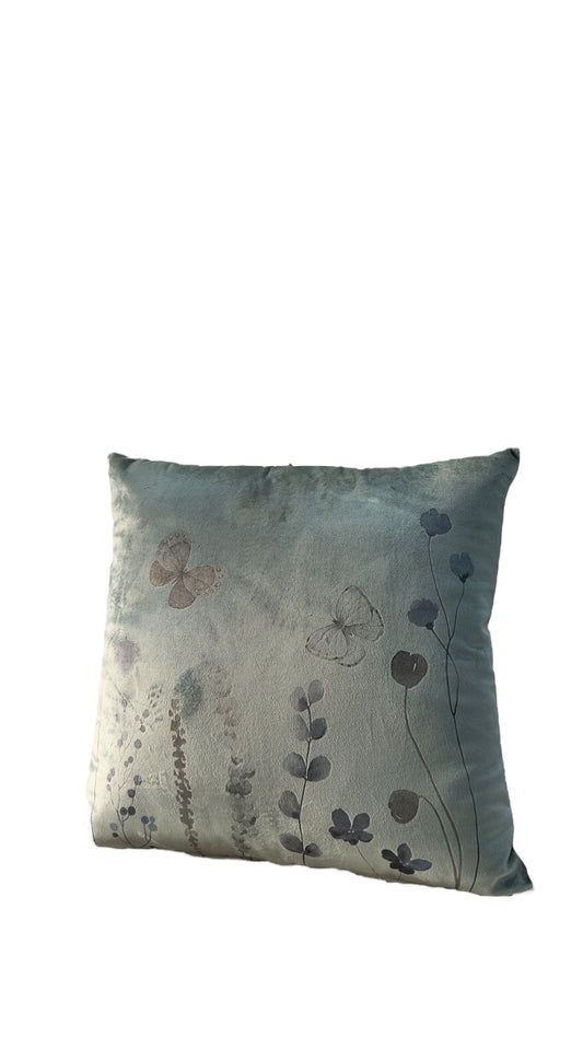 Cuscino velluto fantasia 40x40 - Fiori di Lena