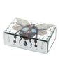 COFANETTO LEGNO/SPECCHIO 15X10X5CM ANIMALGEM SCARABEO BLU INT.VELL.NERO C/DIVIS.S.R.