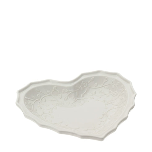PIATTO CUORE PORCELLANA ROMANCE 21X20CM