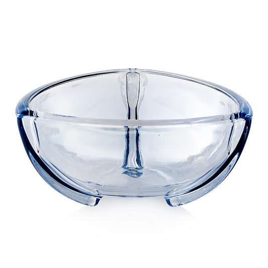 Svuotatasche a coppa in cristallo blu Cielo Emò - collezione Artica