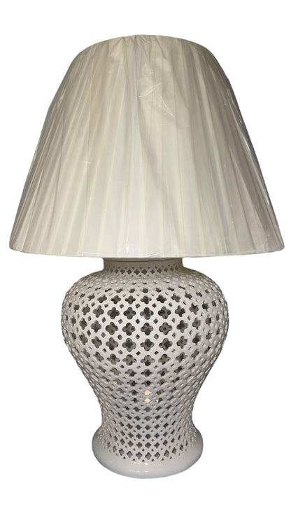 LAMPADA POTICHE PORC.TRAF.40X95CM(H)