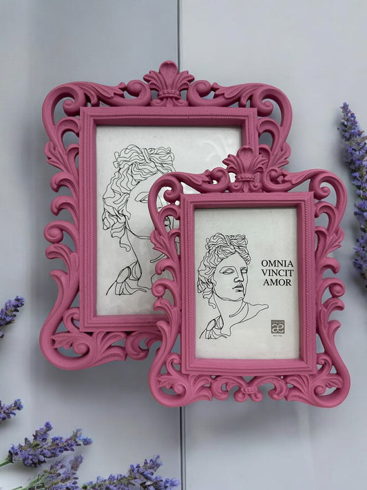 Cornice in resina Chiaraela - Rosa Barbie