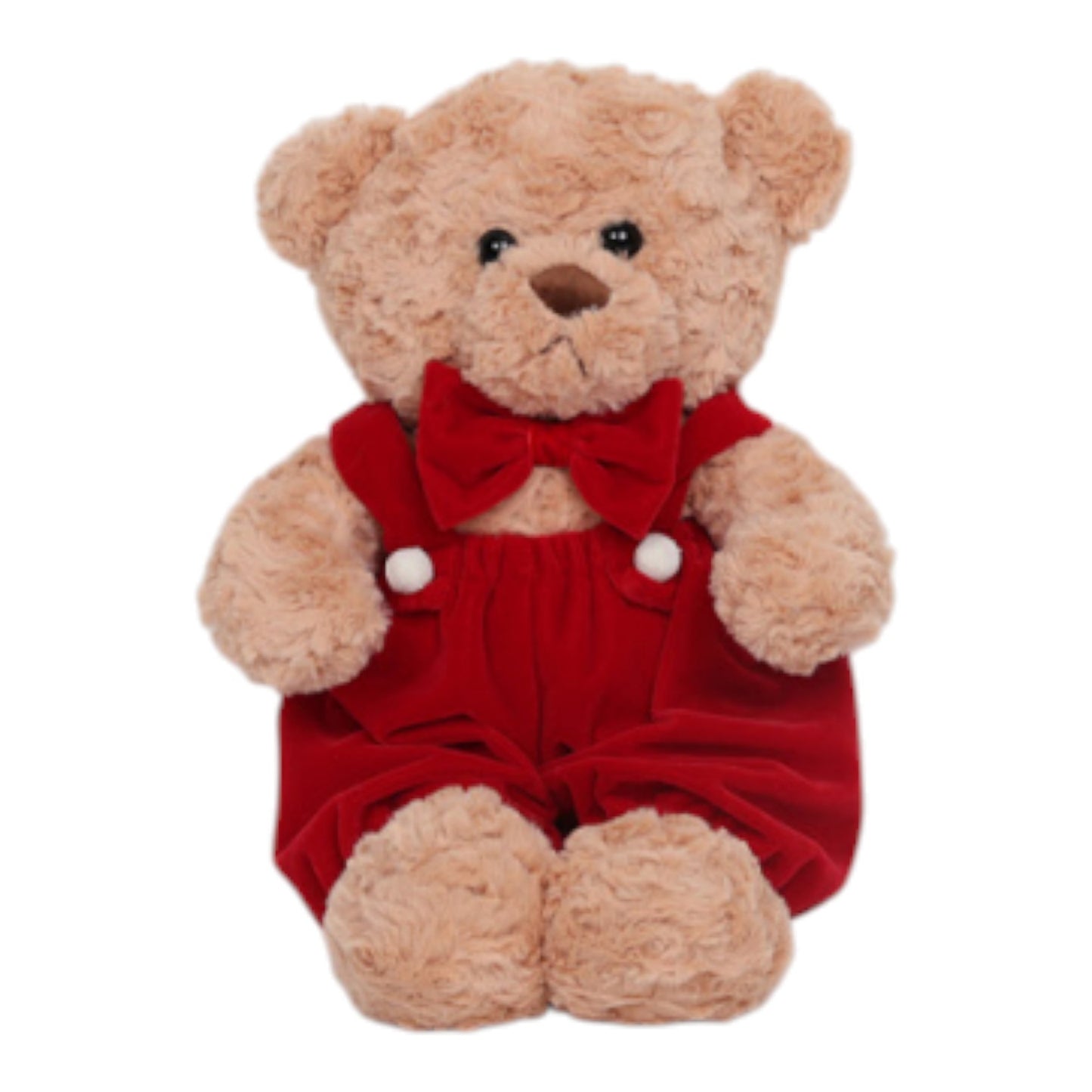 ORSETTO IN PELUCHE CON VESTITO H 40 CM SENZA MAGLIETTA