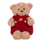 ORSETTO IN PELUCHE CON VESTITO H 40 CM SENZA MAGLIETTA
