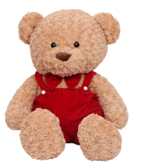 ORSETTO IN PELUCHE CON VESTITO H 90 CM SENZA
 MAGLIETTA