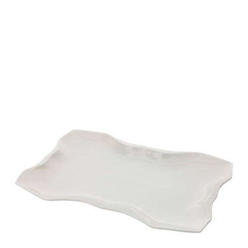 VASSOIO PORCELLANA 40X28XH3CM BIANCO NEW BONE CHINA SCATOLA REGALO