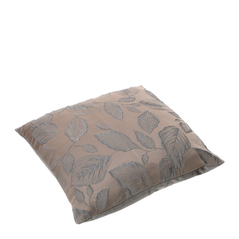 CUSCINO JACQUARD FOLIAGE 42X42CM ROSA ANTICO/ARGENTO POLYESTERE SCATOLA REGALO