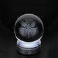 SFERA CRYSTAL PLANET BALLERINA DIA.6CM BASE LED ARGENTO C/CAVO USB E BATTERIA SCAT.REG.