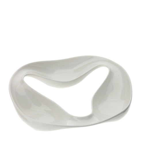 CIOTOLA PORCELLANA LOOP 25,5XH5CM BIANCA NEW BONE CHINA SCATOLA REGALO