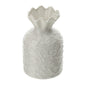 VASO FIORI PORCELLANA ROMANCE DIA.9X14CM BIANCO RILIEVO ROSELLINE SCATOLA REGALO