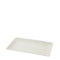 VASSOIO RETTANG.PORC.ROMANCE 31X18,5CM BIANCO RILIEVO ROSELLINE SCATOLA REGALO