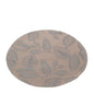 BOX 2 TOVAGLIETTE SOTTOPIATTO DIA.38CM JACQUARD FOLIAGE ROSA ANTICO/ARGENTO SCAT.REG.