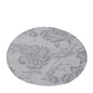 BOX 2 TOVAGLIETTE SOTTOPIATTO DIA.38CM JACQUARD FLEUR GRIGIO/ARGENTO SCATOLA REGALO