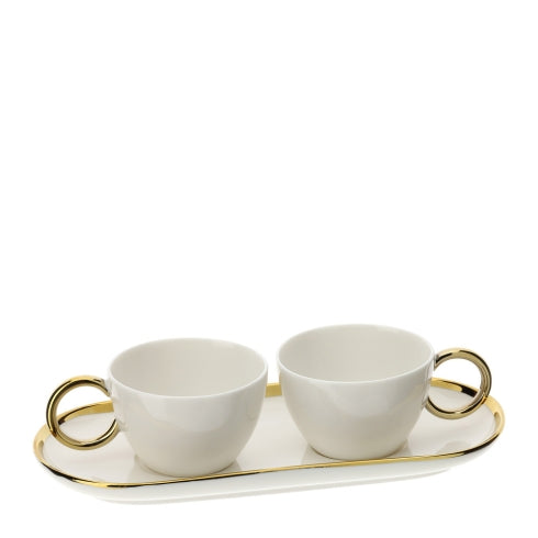 TETE A TETE CAFFE' PORC.BIANCA 22,5X6CM