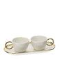 TETE A TETE CAFFE' PORC.BIANCA 22,5X6CM