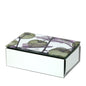 COFANETTO LEGNO/SPECCHIO 15X10X5CM ALKEKENGI VERDE INT.VELLUTO NERO C/DIVIS.S.REG.