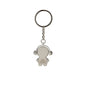 PORTACHIAVI MET.BIMBO C/CUFFIE 3X10CM
 SNODATO ARGENTO CROMO IN BUSTINA TRASPARENTE